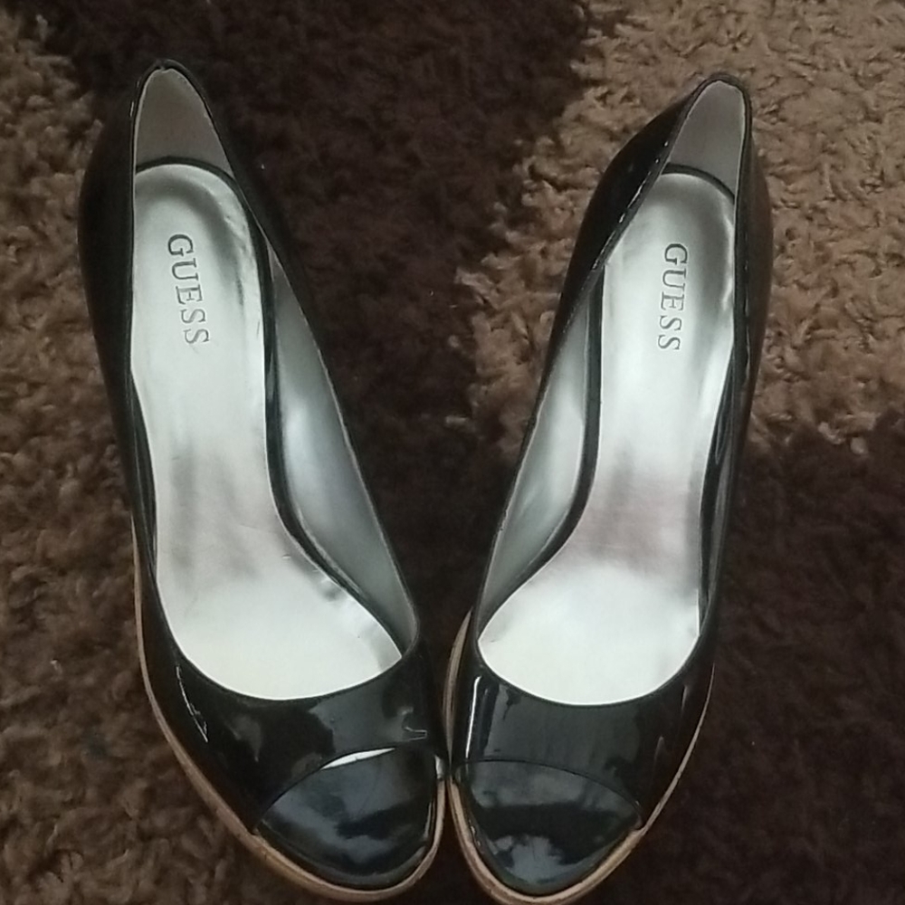 Guess Black Wedges